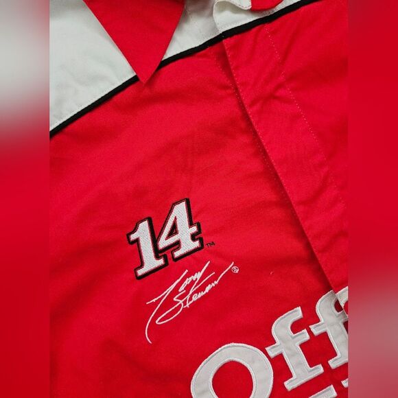 NWT NASCAR Snap Button Shirt Office Depot Old Spice #14 Tony Stewart Mens Large - Picture 4 of 9